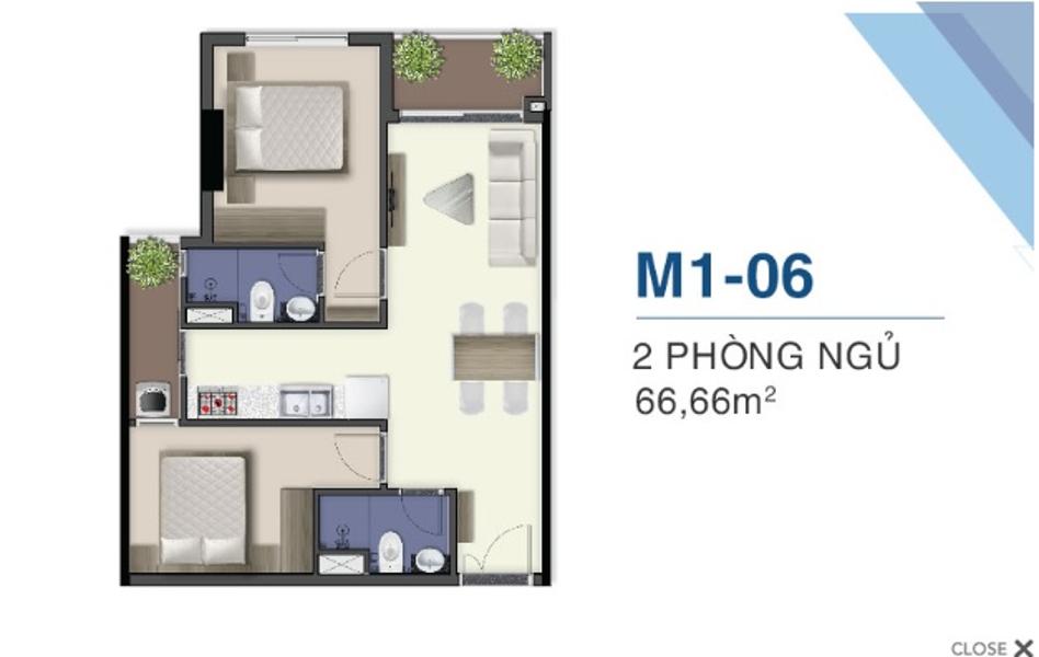 Bán Căn hộ Q7 Saigon Riverside tiện ích đa dạng, nội thất cơ bản,66m2.2